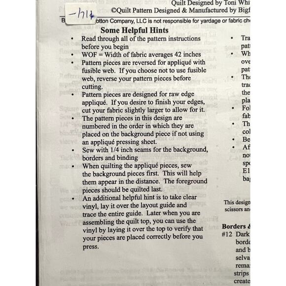 quilt pattern zirafah giraff quilt 16.5" x 22" - Picture 5 of 6